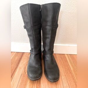 Teva Boots Womens 7.5 De La Vina Tall Riding Black Knee-High Comfort SN 1003011